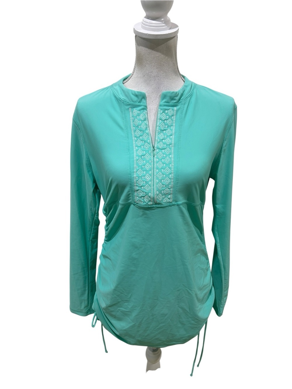 CabanaLife Lightweight Aqua Swim performance wear Top size large